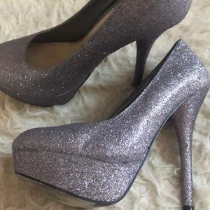 Purple Glitter heels